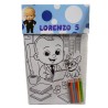 Album da Colorare Baby Boss Personalizzato con Nome ed Età – Kit Creativo per Bambini | Regalino Festa Compleanno Pronto all’Uso