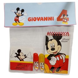 Regalino Fine Festa Topolino Personalizzato con Nome ed Età – Gadget Compleanno Bambini Disney Mickey Mouse