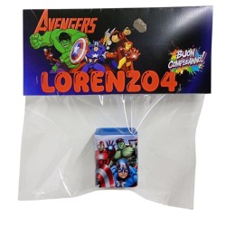 Regalini Fine Festa Avengers Marvel Personalizzati con Nome ed Età – Temperamatite in Latta Doppio Foro + Kit Compleanno