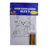 Kit Colorare Sonic Personalizzato: Album e Matite Colorate Regalino Compleanno