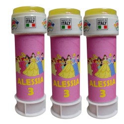 Bolle di Sapone Principesse Personalizzate – Nome e Età