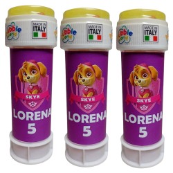Bolle di Sapone Regalini Compleanno Fine Festa Minions Personalizzati con Nome Età