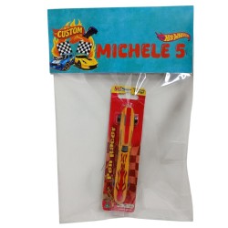 Regalini Fine Festa Hot Wheels – Pen Racer Personalizzata con Nome ed Età | Gadget Compleanno Bambini Tema Auto