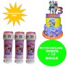 Kit Festa Compleanno Kpop Demon Huntrix Torta Scenografica Bolle di Sapone Personalizzate Allestimento Completo per Party