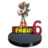 Centro Tavola 3D Super Sonic e Big the Cat - Compleanno Personalizzato