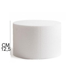 Base per Torte in Polistirolo Professionale – Formato Tondo, Varie Misure (H 12,5 cm) | Supporto Rigido per Cake Design e Dummy