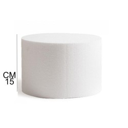 Basi per Torte Polistirolo Tonde H 15cm Dummy Cake Varie Misure da 10cm a 50cm Supporto Rigido per Cake Design e Dummy Cake