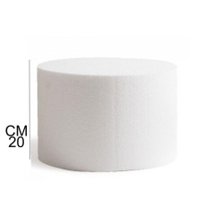 Base per Torte in Polistirolo Professionale – Formato Tondo, Varie Misure (H 20 cm) Supporto Rigido per Cake Design e Dummy Cake