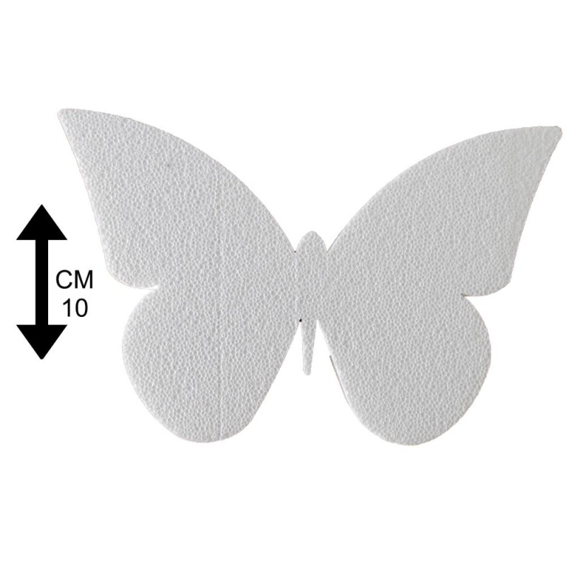 Base Farfalla in Polistirolo per Cake Design Dummy Cake H 10 cm Supporto per Torte Scenografiche e Decorazioni Varie Misure