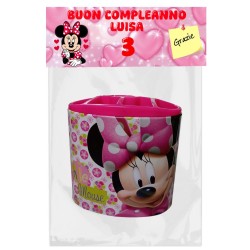 Regalini Compleanno Minnie: Portapenne in Latta Personalizzato con Scomparti