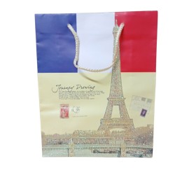 Busta Shopper Parigi: Torre Eiffel Glitterata – 20x15x8 cm