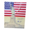 Busta Shopper USA: Statua della Libertà e Glitter – 20x15x8 cm