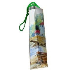 Shopper Regalo "Paesaggio ad Acquerello" - Busta Artistica 20x15x8 cm