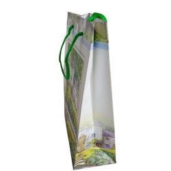 Busta Shopper Shabby Chic: Cottage nel Bosco Artistico – 20x15x8 cm