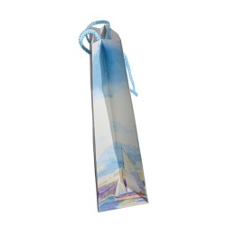 Busta Shopper "Vele al Tramonto": Stile Marino Artistico – 20x15x8 cm