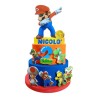 Torta Scenografica Super Mario Personalizzata: Nome ed Età - Effetto 3D