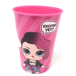 Bicchiere Plastica Lol Surprise Disney 260 ml Scuole e tempo libero Bambina