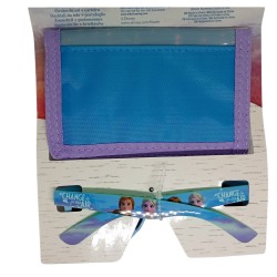 Set Regalo Frozen 2 Elsa e Anna - Occhiali da Sole UV400 e Portafoglio