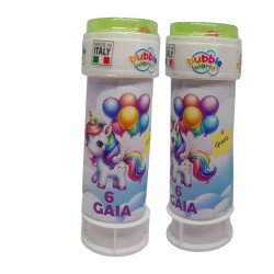 Regalini Fine Festa Unicorno – Bolle di Sapone Personalizzate