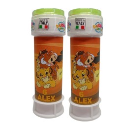 Bolle di Sapone Il Re Leone Personalizzate – Regalini Fine Festa Nome e Età Disney