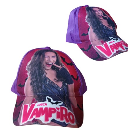Cappello con Visiera Chica Vampiro Regolabile Viola 52-54 – Mordi l'Estate con Stile!