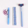 Set Cancelleria Disney Stitch con Portamatite Dinamico – 5 Pezzi: Astuccio, Matita, Penna, Righello e Gomma