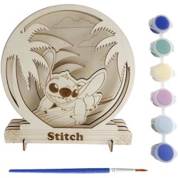 Kit Creativo Stitch Disney: Statuine in Legno Naturale da Dipingere e Personalizzare