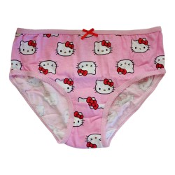 Set 5 Slip Hello Kitty Bambina 6-8 Anni 116-128 cm Cotone con Pochette Omaggio
