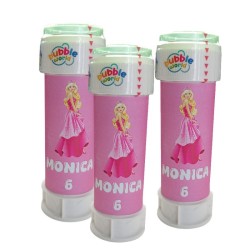 Kit Festa Barbie Essential – Torta Scenografica 3D Personalizzata + 12 Bolle di Sapone
