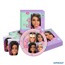 Kit Festa Barbie FULL – Torta 70cm, Coordinato e Bolle