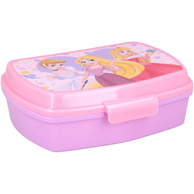 Portamerenda Principesse Scatola Box Colazione Pranzo Scuola Asilo Materna Disney 17x14x6cm