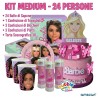 Kit Festa Barbie FULL – Torta 70cm, Coordinato e Bolle