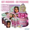 Kit Festa Barbie FULL – Torta 70cm, Coordinato e Bolle