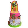 Kit Festa Bing & Friends Essential – Torta Scenografica 3D Personalizzata + 12 Bolle di Sapone