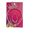 Set Gioielli Disney Princess – Cerchietto con Corona, Collana con ciondolo e Braccialetto