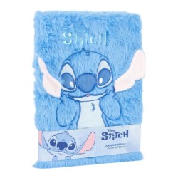 Quaderno di Peluche Stitch Disney – Taccuino Morbido 3D Azzurro – Taglia Unica