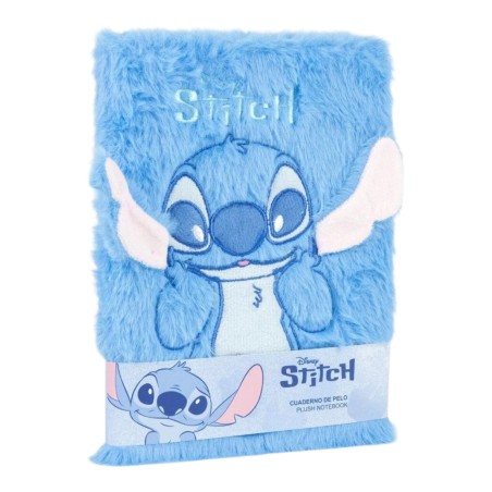 Quaderno di Peluche Stitch Disney – Taccuino Morbido 3D Azzurro – Taglia Unica