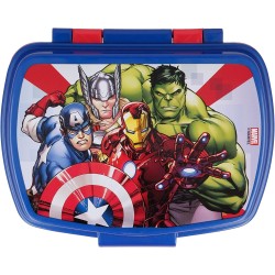 Portamerenda Avengers Scatola Box Colazione Porta Merenda Pranzo Scuola Asilo Materna Marvel 17x14x6cm