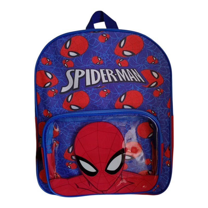 Zaino Asilo Spiderman Marvel – Zainetto con Tasca Frontale 3D – 30 cm con Spallacci Imbottiti