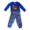 Pigiama Hot Wheels Bambino – Cotone Manica Lunga – Blu "Go Epic" – Taglia 5 Anni