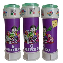 Bolle di Sapone Teen Titans Go! Personalizzate – Kit Regalino Fine Festa con Nome ed Età – Pronti all'Uso