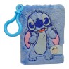 Mini Diario Stitch in Peluche con Moschettone 11x8 cm – Blocco Appunti Gadget Disney
