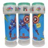 Bolle di Sapone Capitan America Personalizzate – Kit Regalino Fine Festa con Nome ed Età