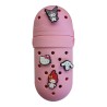 Astuccio in Silicone Rosa a Forma di Scarpa con Charm – Portapenne cm 18x8