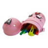 Astuccio in Silicone Rosa a Forma di Scarpa con Charm – Portapenne cm 18x8