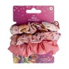 Set 3 Scrunchies Disney Princess – Elastici Capelli Morbidi e Antiscivolo – Prodotto Ufficiale
