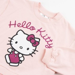 Felpa Hello Kitty con Gonna in Tulle – Abito Sportivo in Spugna Francese – Taglia 5 Anni (110 cm)