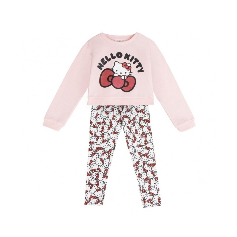 Set Hello Kitty Bambina – Felpa e Leggings in Cotone Spazzolato – Taglia 8 Anni