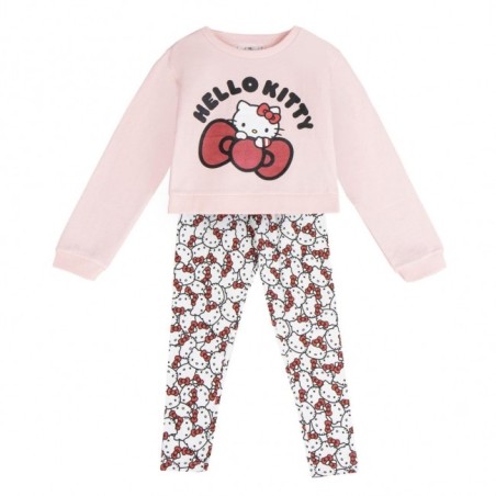 Set Hello Kitty Bambina – Felpa e Leggings in Cotone Spazzolato – Taglia 8 Anni