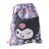 Sacca Zainetto Kuromi Hello Kitty & Friends – Zaino a Sacco 33x27 cm per Scuola e Tempo Libero